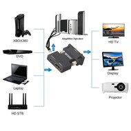 Tendak Gold-Plated Active HD 1080P HDMI to VGA Converter Adapter Dongle with 3.5mm Audio for Laptop PC Projector... N35