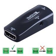 Tendak Gold-Plated Active HD 1080P HDMI to VGA Converter Adapter Dongle with 3.5mm Audio for Laptop PC Projector... N37