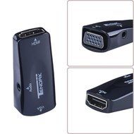 Tendak Gold-Plated Active HD 1080P HDMI to VGA Converter Adapter Dongle with 3.5mm Audio for Laptop PC Projector... N40