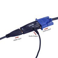 Tendak Gold-Plated Active HD 1080P HDMI to VGA Converter Adapter Dongle with 3.5mm Audio for Laptop PC Projector... N41