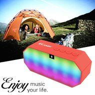 Bluetooth Speakers,Ecandy Portable Wireless Stereo Speaker with LED Lights, Build-in Microphone Support Hands-free... N13