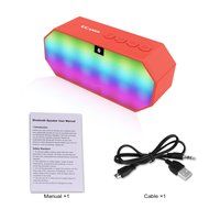 Bluetooth Speakers,Ecandy Portable Wireless Stereo Speaker with LED Lights, Build-in Microphone Support Hands-free... N14