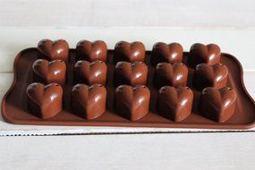 DIY Silicone Mould Mold Ice Cube Tray Chocolate Cake Cookie Muffin Make Molds : Heart