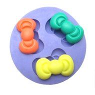 Yunko the Three Set Bows DIY Chocolate Cake Sugar Candy Silicone Mold Fudge Mold