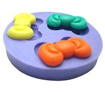 Yunko the Three Set Bows DIY Chocolate Cake Sugar Candy Silicone Mold Fudge Mold N2