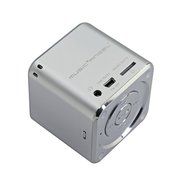 Mini Size 5*5*5cm TF card, FM radio Speaker Portable Speaker-Different Color Available, Black