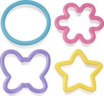Wilton Holiday Grippy Cookie Cutters, Set of 4 N2