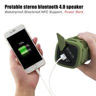 Qooltek Waterproof Sport Speaker Portable Wireless Bluetooth 4.0 Speaker Built-in Mic with NFC and Power Bank... N3
