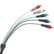 Mediabridge Component Video Cables with Audio (6 Feet) - Gold Plated RCA to RCA - Supports 1080i N2