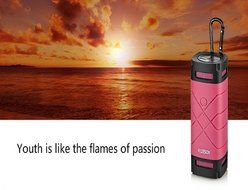 Vivostore Wireless Portable Bluetooth Speakers Outdoor Waterproof Bicycle Speaker with Self-timer Button Support... N15