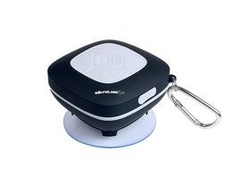 SoundLogic AWS-12/2970B Bluetooth Shower Speaker with FM Radio and Carabiner (Black) N2