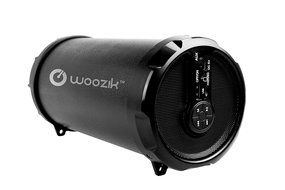 Woozik S21 Portable Indoor/Outdoor Bluetooth Speaker with Back-Lit LED Light, FM Radio Function and Carrying Strap N2