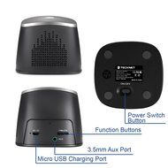TeckNet&reg; S101 Standard Mini Portable Bluetooth Speaker with Super-Sized 5W Driver and 3.5mm Aux Port, Enhanced... N2
