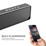Honstek K7 Bluetooth Wireless Portable Speaker with Stereo HD Sound and Enhanced Bass(Black) N5