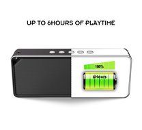 Honstek K7 Bluetooth Wireless Portable Speaker with Stereo HD Sound and Enhanced Bass(Black) N6