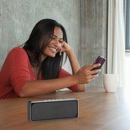 Honstek K7 Bluetooth Wireless Portable Speaker with Stereo HD Sound and Enhanced Bass(Black) N9