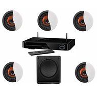 Klipsch CDT-3650-CII In-Ceiling System #7-HK BDS-580BQ 5.1 Channel