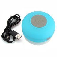 SODIAL (R)Waterproof Mini Bluetooth Wireless Speaker Hands Free Sucker Mobile Phone shower car Blue for Apple...