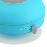 SODIAL (R)Waterproof Mini Bluetooth Wireless Speaker Hands Free Sucker Mobile Phone shower car Blue for Apple... N6