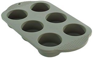 BergHOFF Studio Silicone 6 Cup Cake Mold, Natural