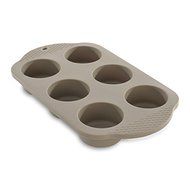 BergHOFF Studio Silicone 6 Cup Cake Mold, Natural N2