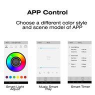 BONAOK Smart Wireless Bluetooth Speaker APP control 16 Million Colorful LED Light for Android &amp; IOS Smartphone... N4