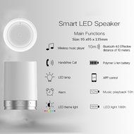 BONAOK Smart Wireless Bluetooth Speaker APP control 16 Million Colorful LED Light for Android &amp; IOS Smartphone... N19