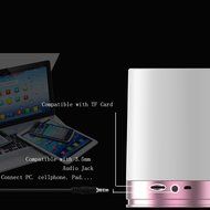 BONAOK Smart Wireless Bluetooth Speaker APP control 16 Million Colorful LED Light for Android &amp; IOS Smartphone... N29