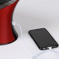 Avalon 2.1CH Bluetooth Speaker Sound System with AUX and FM Radio, Red N6