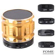 Wireless Bluetooth Speaker, FOME SPORTS|OUTDOORS Portable Mini Metal Steel Speaker with Fm Radio Support TF/SD... N6