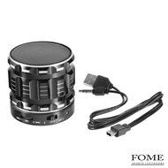 Wireless Bluetooth Speaker, FOME SPORTS|OUTDOORS Portable Mini Metal Steel Speaker with Fm Radio Support TF/SD... N15