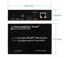 J-Tech Digital Hdmi Extender By Single Cat 5E/6/7 (The Latest &amp; The Best) Ver 1.3 Certified For Full Hd 1080P N10