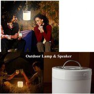 SUNKY - Portable Wireless Bluetooth Speaker Lamp, Handsfree Smart Touch Sensor Night Light LED for Bedroom Camping... N6
