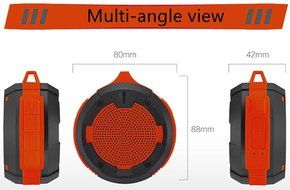 Hcman AbramTek M1 Portable Bluetooth 4.0 Hi-Fi Stereo Speaker,ABS Surface Portable Wireless Waterproof Outdoor... N9