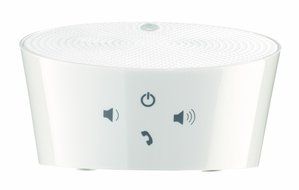 AVES Aqua Portable Bluetooth Speaker w/ Noise-reduction Mic Handsfree Phone Kit in White N3