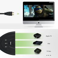 Cablor 3-Port HDMI Switch Splitter with Pigtail Cable , 3 in 1 out Auto Switch, Support 3D, 1080P For TV N6