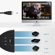 Cablor 3-Port HDMI Switch Splitter with Pigtail Cable , 3 in 1 out Auto Switch, Support 3D, 1080P For TV N13