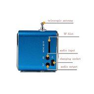 HuaYang USB Digital PC Mini Speaker Micro SD/TF Card MP3 Music Player FM Radio(Silver) N4