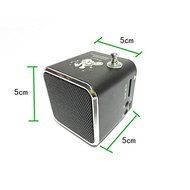 HuaYang USB Digital PC Mini Speaker Micro SD/TF Card MP3 Music Player FM Radio(Silver) N6