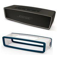 Bose SoundLink Mini II Bluetooth Speaker (Carbon) with Soft Cover (Navy Blue)