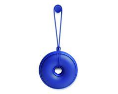 Lexon HOOP portable, rechargeable Bluetooth speaker in a Metallic Blue Finish N2