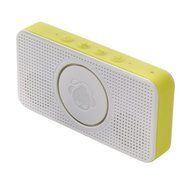 Boomphones Bluetooth Pocket Speaker for iPhones/Android (White/Yellow)