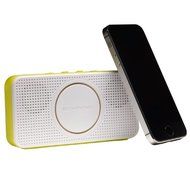 Boomphones Bluetooth Pocket Speaker for iPhones/Android (White/Yellow) N5