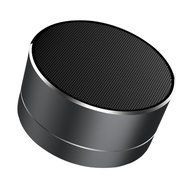 Portable Bluetooth Speaker, Super Stereo Mini Metal Wireless Speaker System, Mic Radio Function