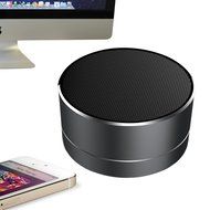 Portable Bluetooth Speaker, Super Stereo Mini Metal Wireless Speaker System, Mic Radio Function N7