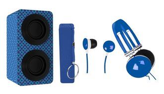 NAXA Electronics NAS-3061A Portable Bluetooth Stereo Speaker Entertainment Pack with Headphones, Earphones and...