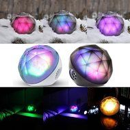 Pumaex Romatic LED Color Changing Ball Lights Wireless Mini Bluetooth Speaker with Wireless Remote Bookshelf Speaker... N3
