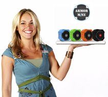ARMOR MiNE Portable Waterproof Bluetooth Speaker - Smack Black N4