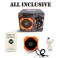ARMOR MiNE Portable Waterproof Bluetooth Speaker - Smack Black N29