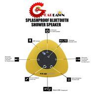 Bluetooth Shower Speaker - GearDawn Water Resistant Wireless Outdoor Bluetooth Speaker, Handsfree Portable speaker... N7